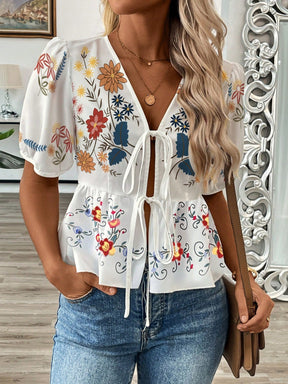 Blusa Bata Bordada - Boho - Maharu