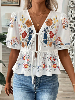 Blusa Bata Bordada - Boho - Maharu