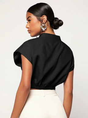 Blusa Cropped Torção Frontal - Maharu