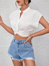 Blusa Cropped Torção Frontal - Maharu