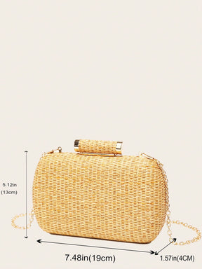 Bolsa De Palha Clutch - Seraphina - Maharu