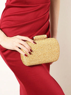 Bolsa De Palha Clutch - Seraphina - Maharu