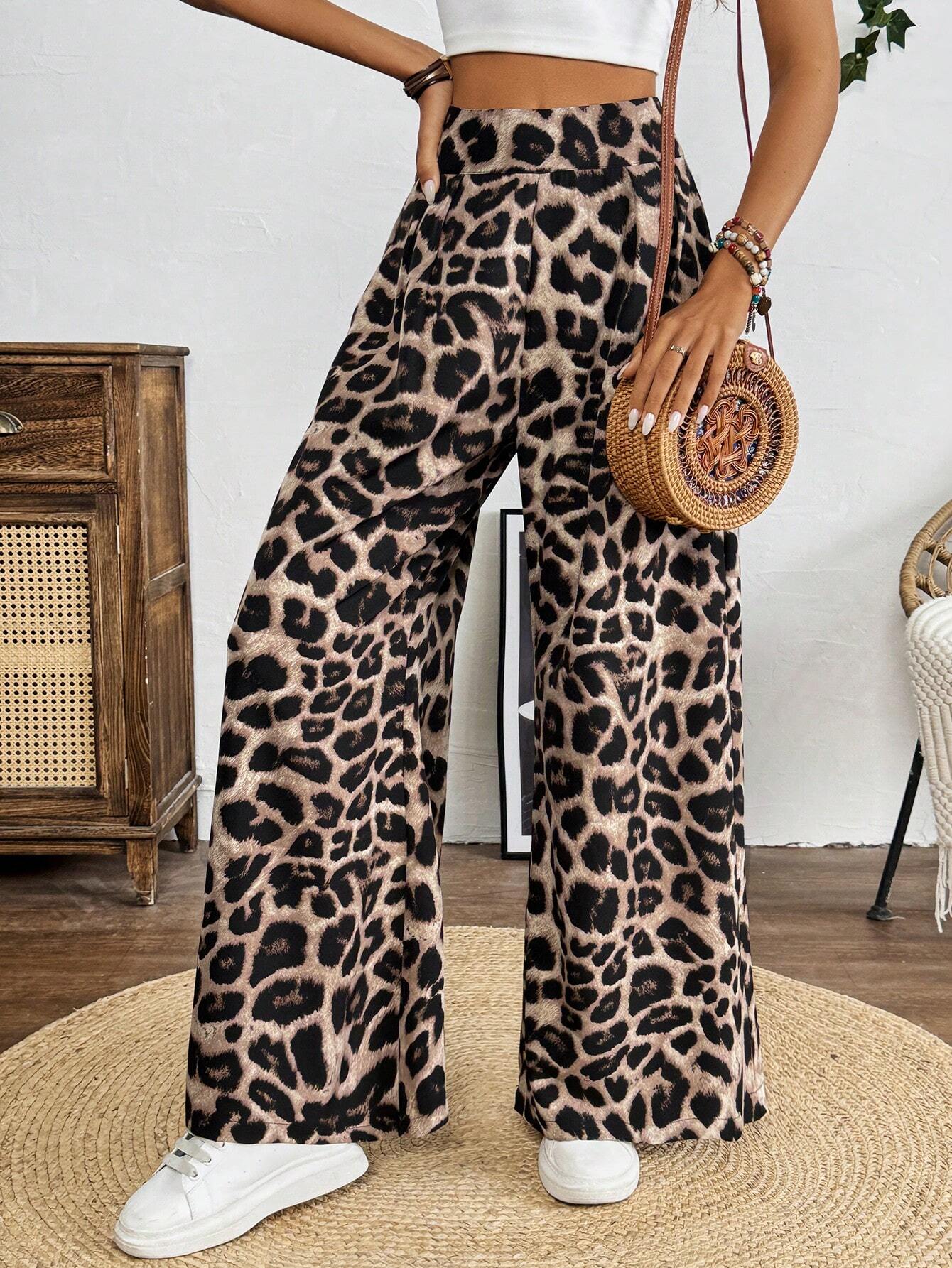 Calça Feminina Pantalona - Animal Print - Maharu