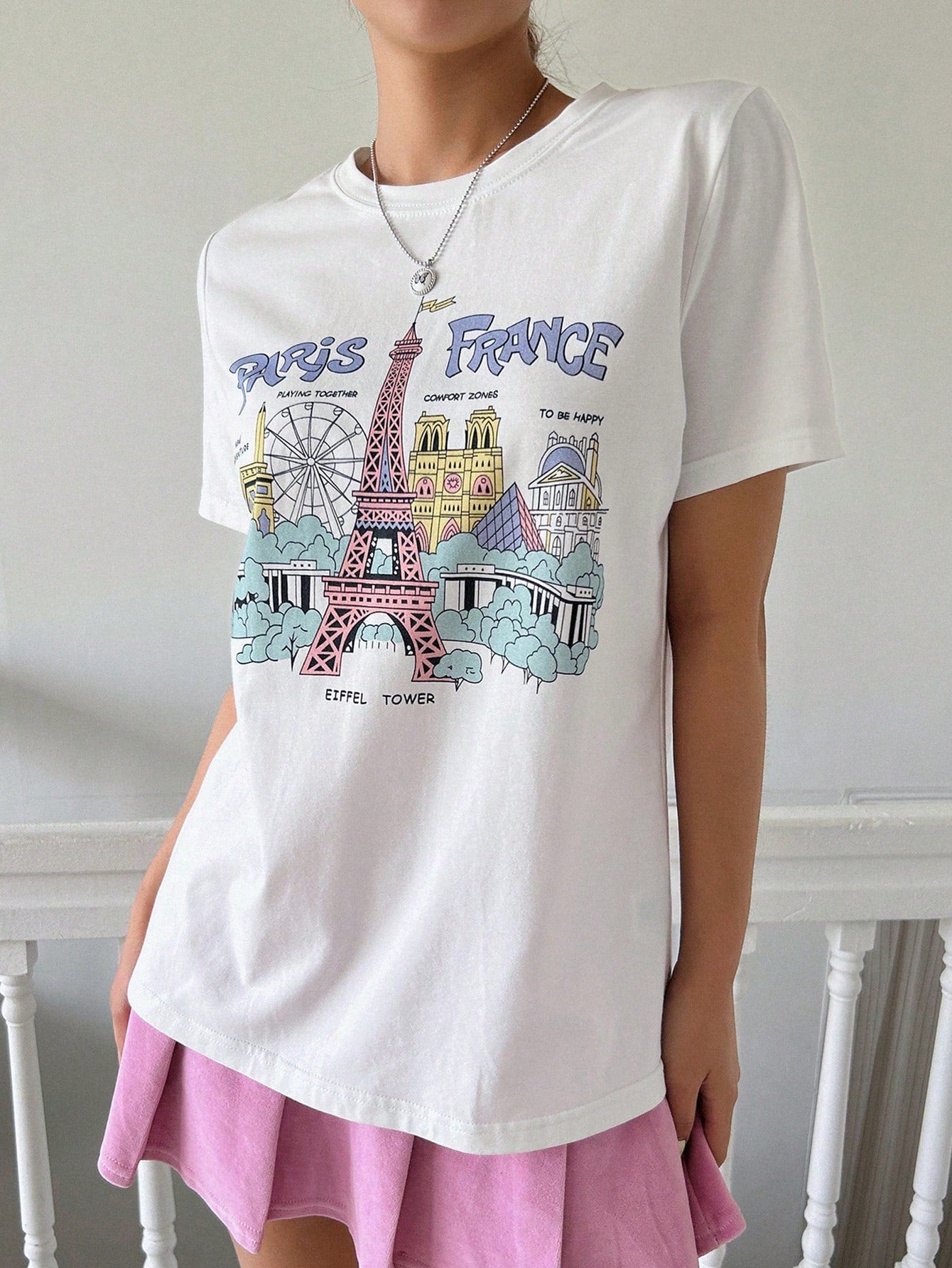 Camiseta Feminina Manga Curta - Paris - Maharu