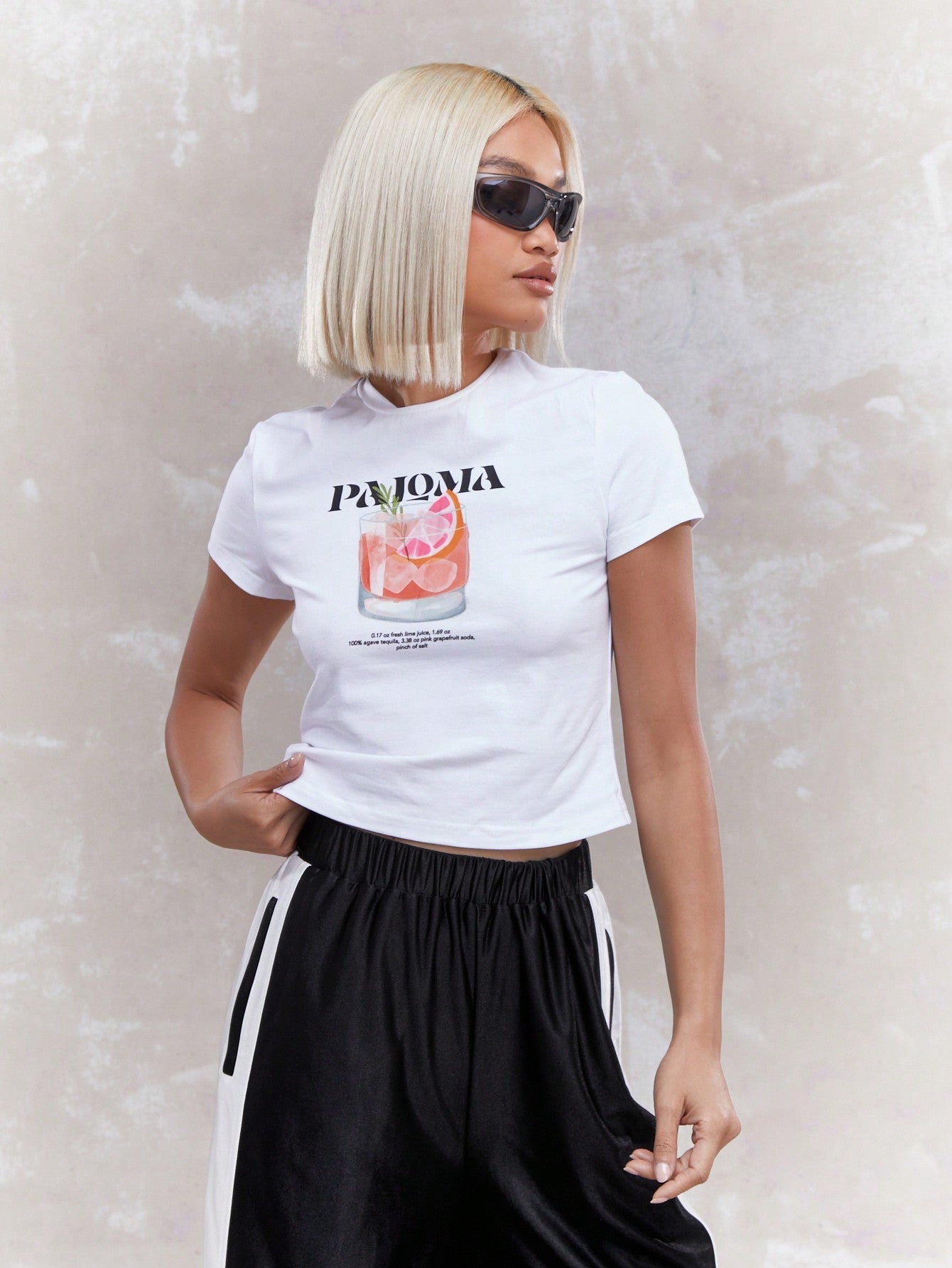 T-Shirt Feminina Estampa Coquetel Paloma - Maharu