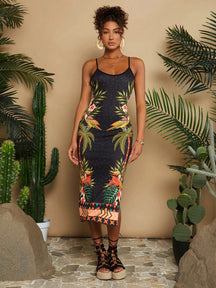 Vestido Midi de Alças - Aloha - Maharu